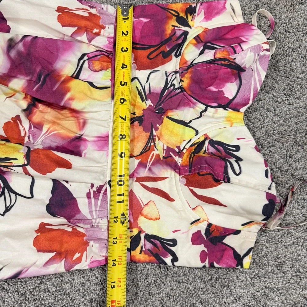 Showpo Floral Print Maxi Midi Cotton Sleeveless Dress Beach Resort Women’s US 6 - Picture 6 of 11